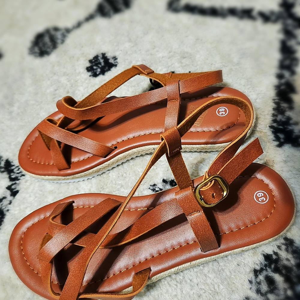 Brown Strappy Sandals